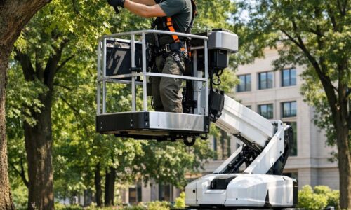 Effizient arbeiten im Grünen: Lösungen für hohe Bäume und Fassaden